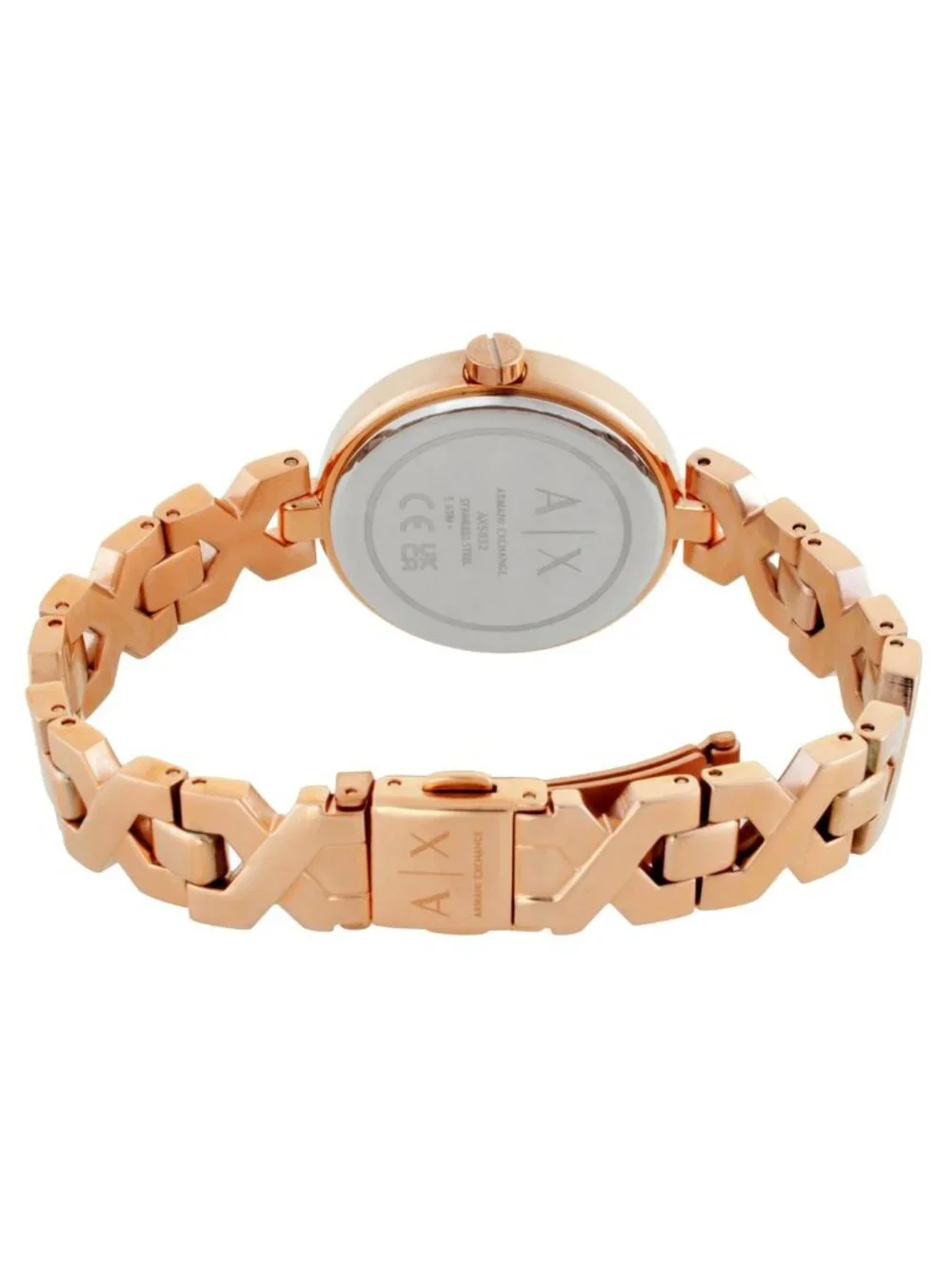 NWT Armani Exchange Quartz Rose Gold Dial Ladies Watch